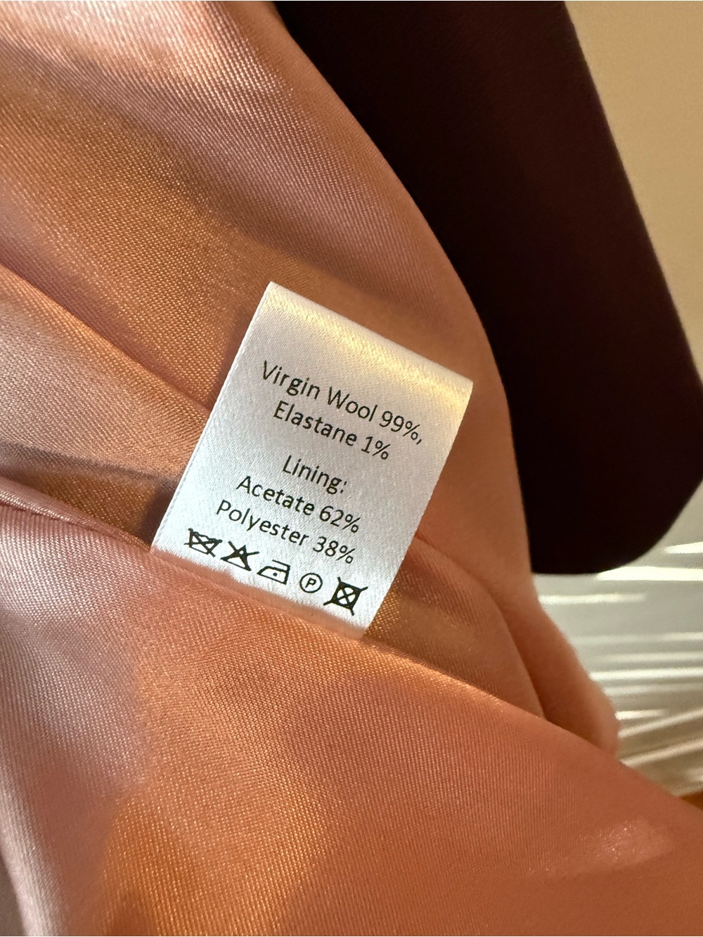 NWT The Fold Wool Long Sleeve Wrap Midi Dress - Deep Plum - UK14/US10 - Picture 6 of 8